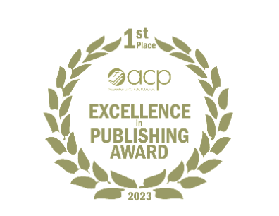 Image shows the logo for the 1st place winner for the Excellence in Publishing Awards by the Association of Catholic Publishers