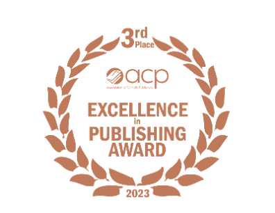 Image shows the logo for the 3rd place winner of the Excellence in Publishing Award from the Association of Catholic Publishers